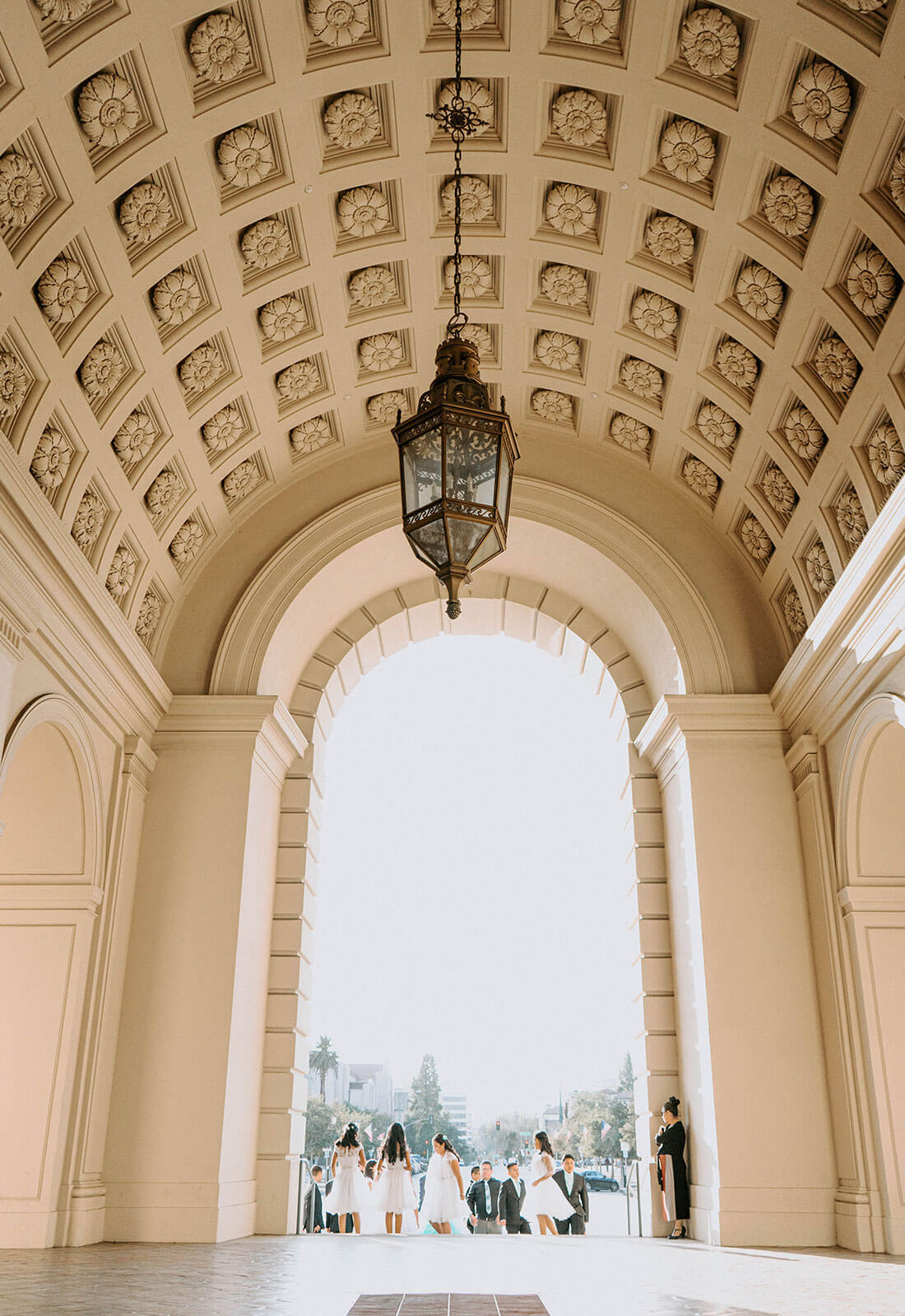 Photo of an archway at Pasadena City Hall